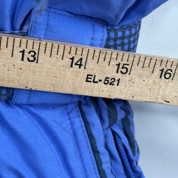 VTG 80s Ski Suit One Piece Snowsuit Womens 16 Powder Blue Retro Made in Italy - Picture 16 of 16